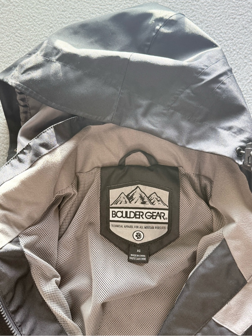 Men's Gray Hooded Jacket